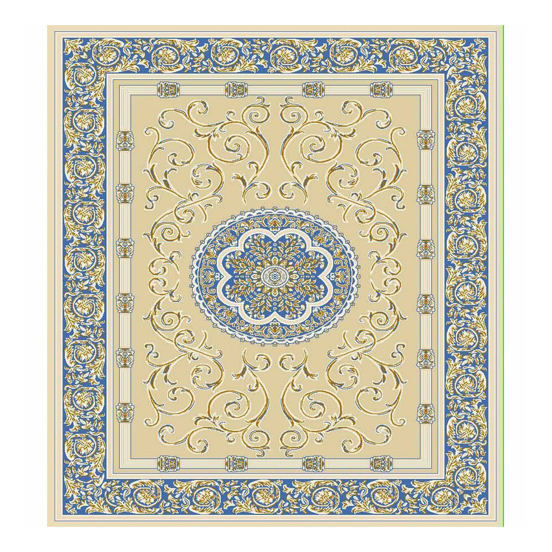 фото Ковер sofia rugs modern 200x300 см хит-сет кремово-голубой