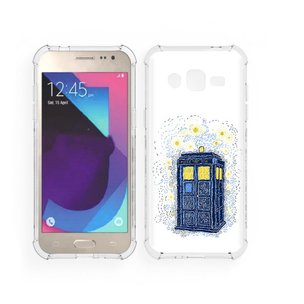 

Чехол MyPads Tocco для Samsung Galaxy J2 будка рисунок (PT226924.572.249), Прозрачный, Tocco