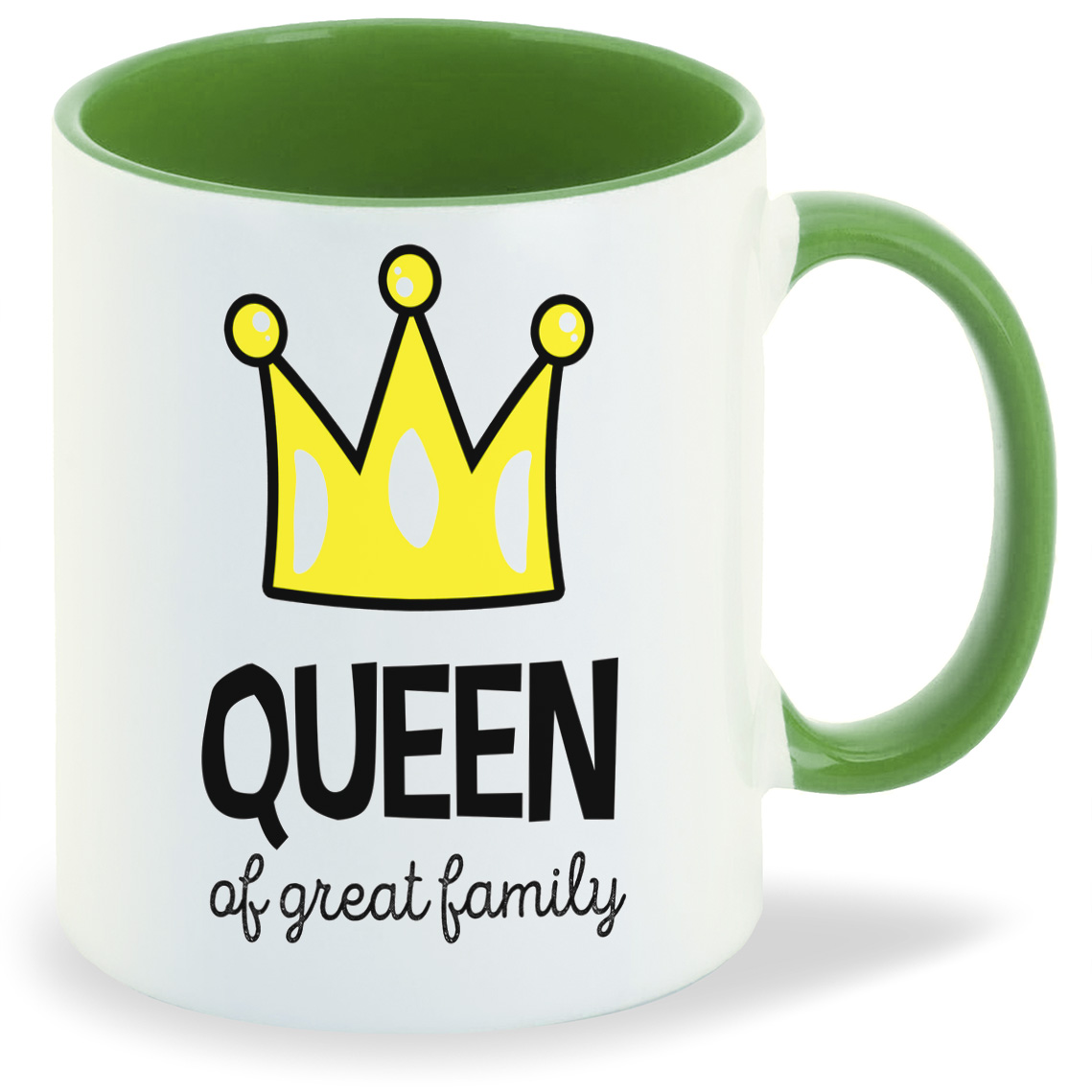 

Кружка CoolPodarok Прикол Семья Queen of great family Королева прекрасной семьи Мама, Прикол Семья Queen of great family Королева прекрасной семьи Мама