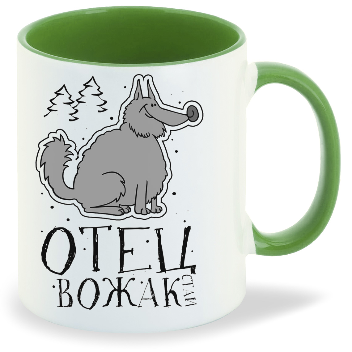 

Кружка CoolPodarok Прикол Семья Отец вожака Волк, Прикол Семья Отец вожака Волк