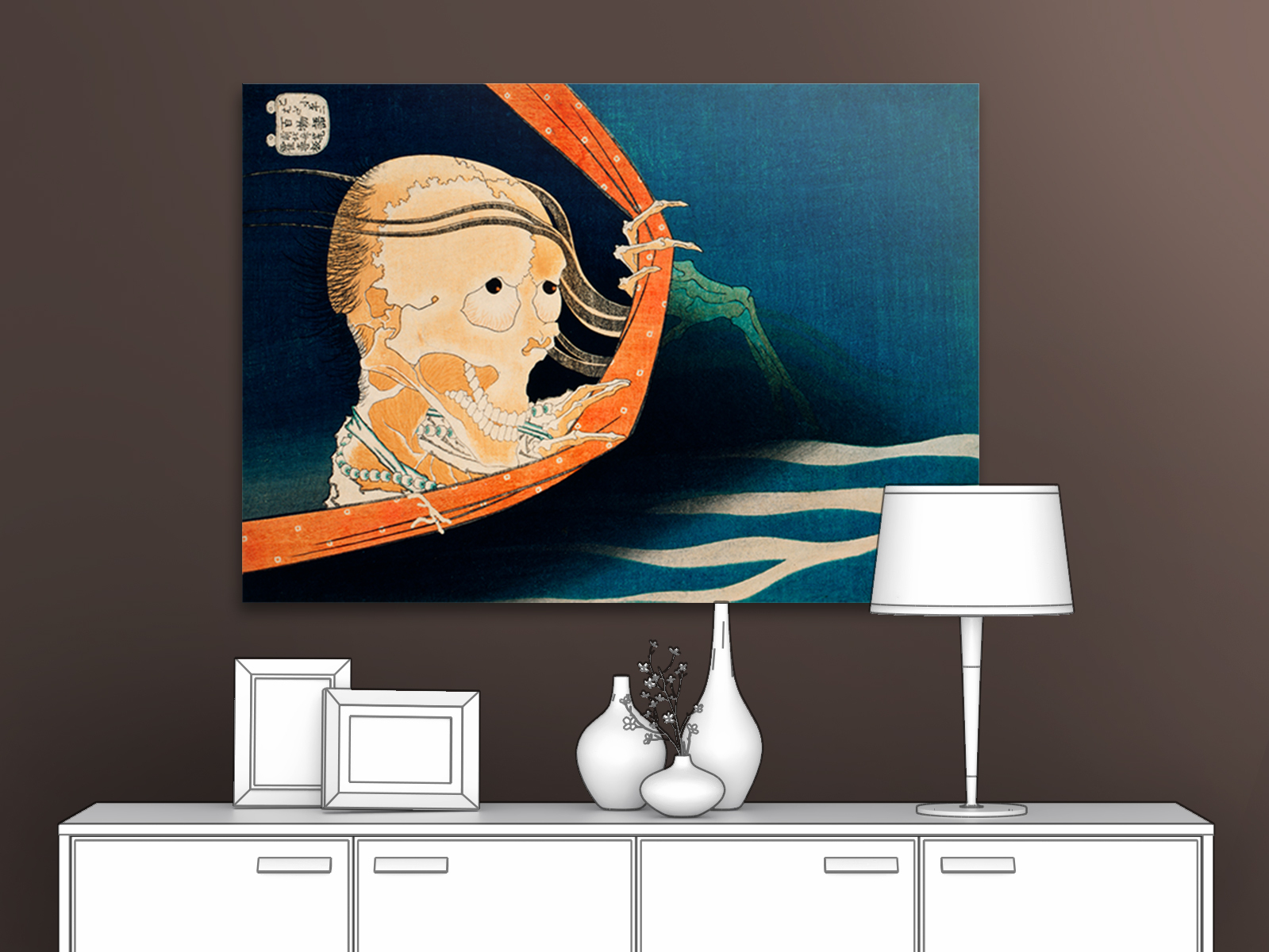 

Картина на холсте репродукция Кацусика Хокусай "Кохала Кохэйдзи" 35х25 см, Кохала Кохэйдзи