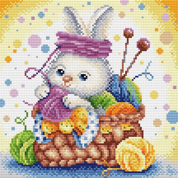 

Алмазная вышивка Brilliart Рукодельный кролик