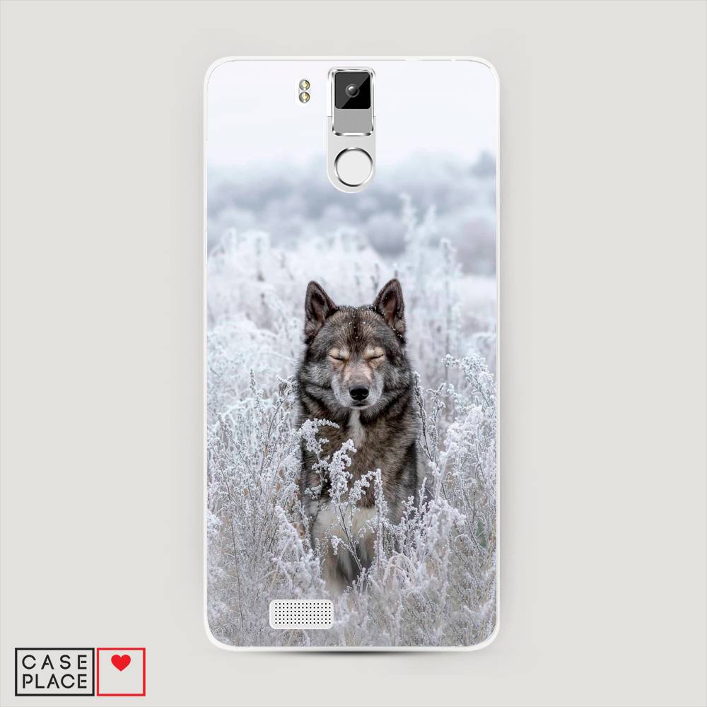 

Чехол Awog на Oukitel K6000 Pro / Оукитель K6000 Pro "Волк в поле", Белый;черный, 230150-1