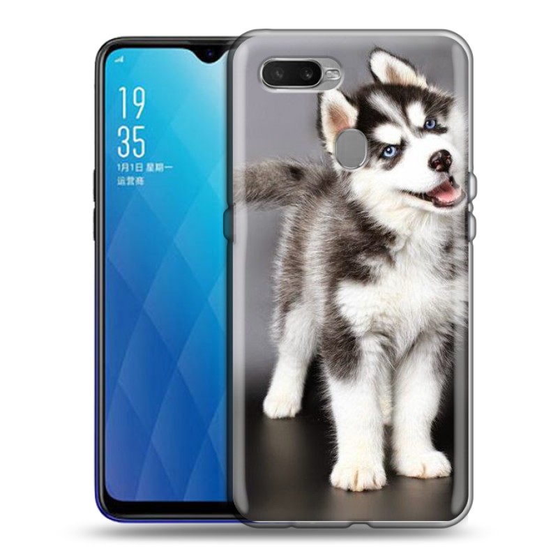 

Дизайнерский силиконовый чехол для OPPO AX7 / OPPO A5s / OPPO A12 Щенки