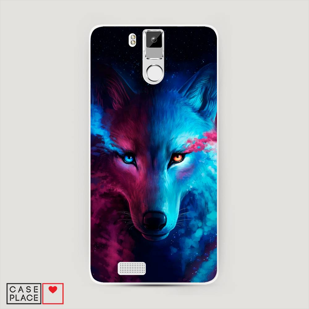 

Чехол Awog на Oukitel K6000 Pro / Оукитель K6000 Pro "Волшебный волк", Черный;серый, 230150-1