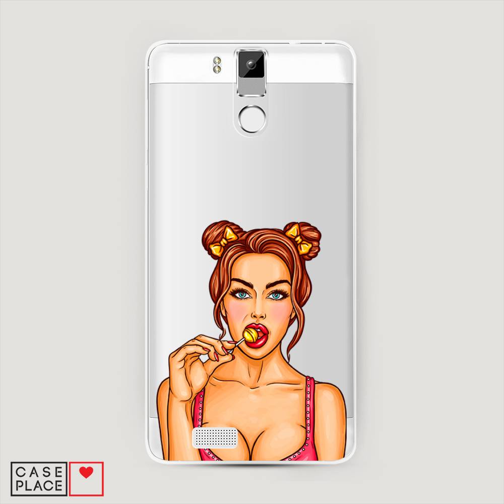 

Чехол Awog на Oukitel K6000 Pro / Оукитель K6000 Pro "Вкусный леденец", Бежевый;коричневый;розовый, 230150-7