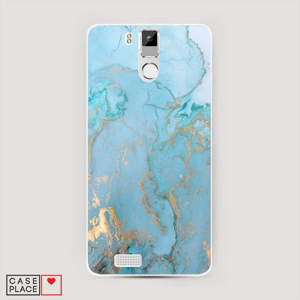 

Чехол Awog на Oukitel K6000 Pro / Оукитель K6000 Pro "Голубой мрамор рисунок", 230150-3