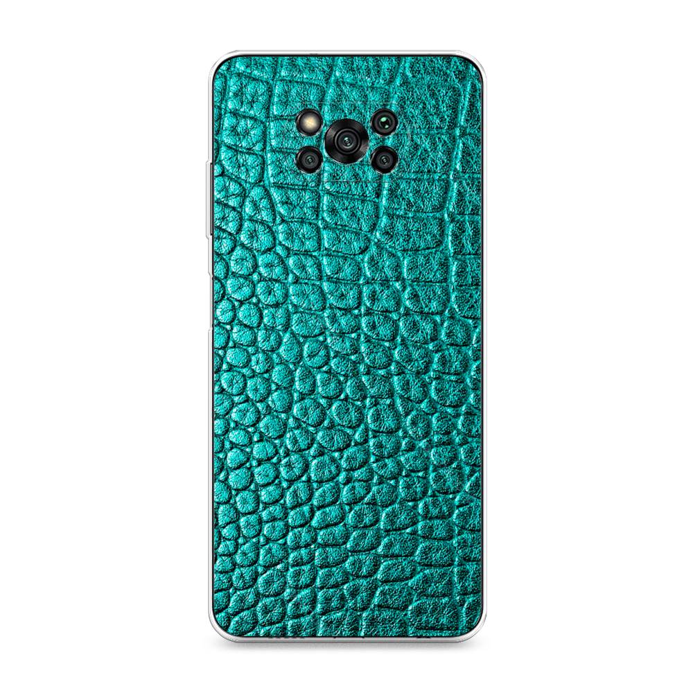 

Силиконовый чехол "Бирюзовая змея" на Xiaomi Poco X3 Pro, 310650-3