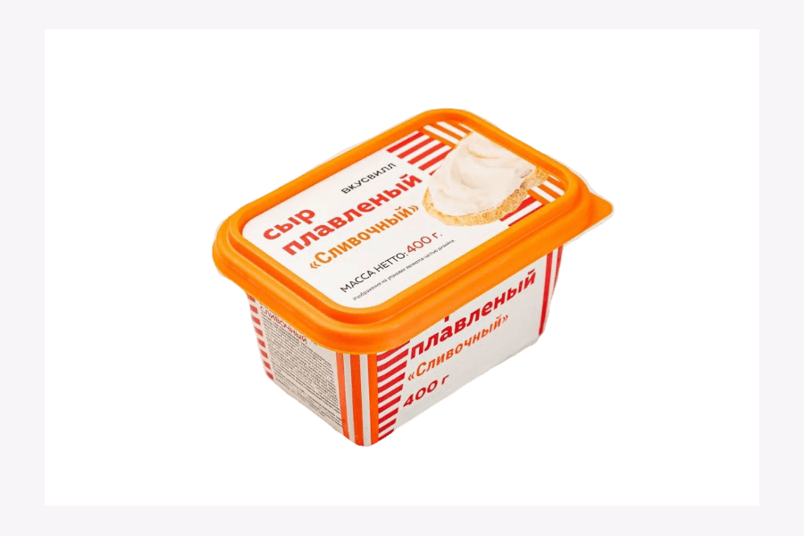 

Сыр плавленый ВкусВилл Сливочный БЗМЖ 400 г