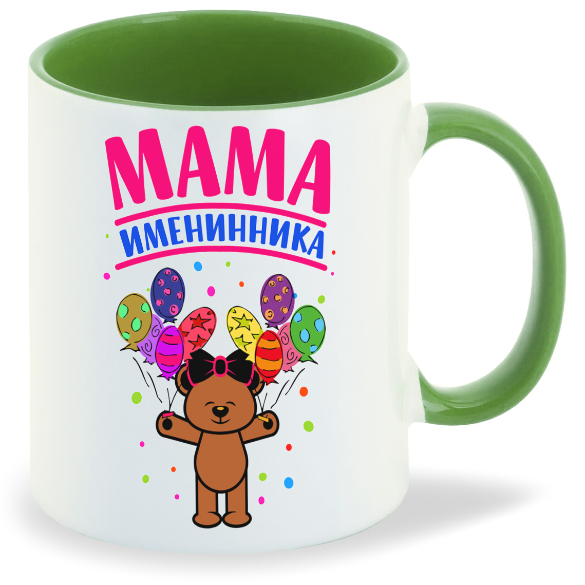 

Кружка CoolPodarok Прикол Семья Мама именинника, Прикол Семья Мама именинника