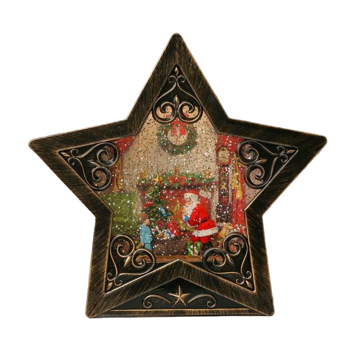 

Световая фигура Bazar Дед мороз с подарками 5106528 белый теплый, Дед мороз с подарками