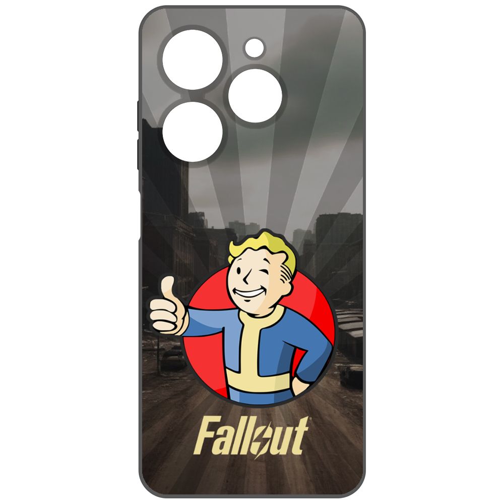 

Чехол-накладка Krutoff Soft Case Фоллаут (Fallout) - Волт-бой для TECNO Spark Go 2024