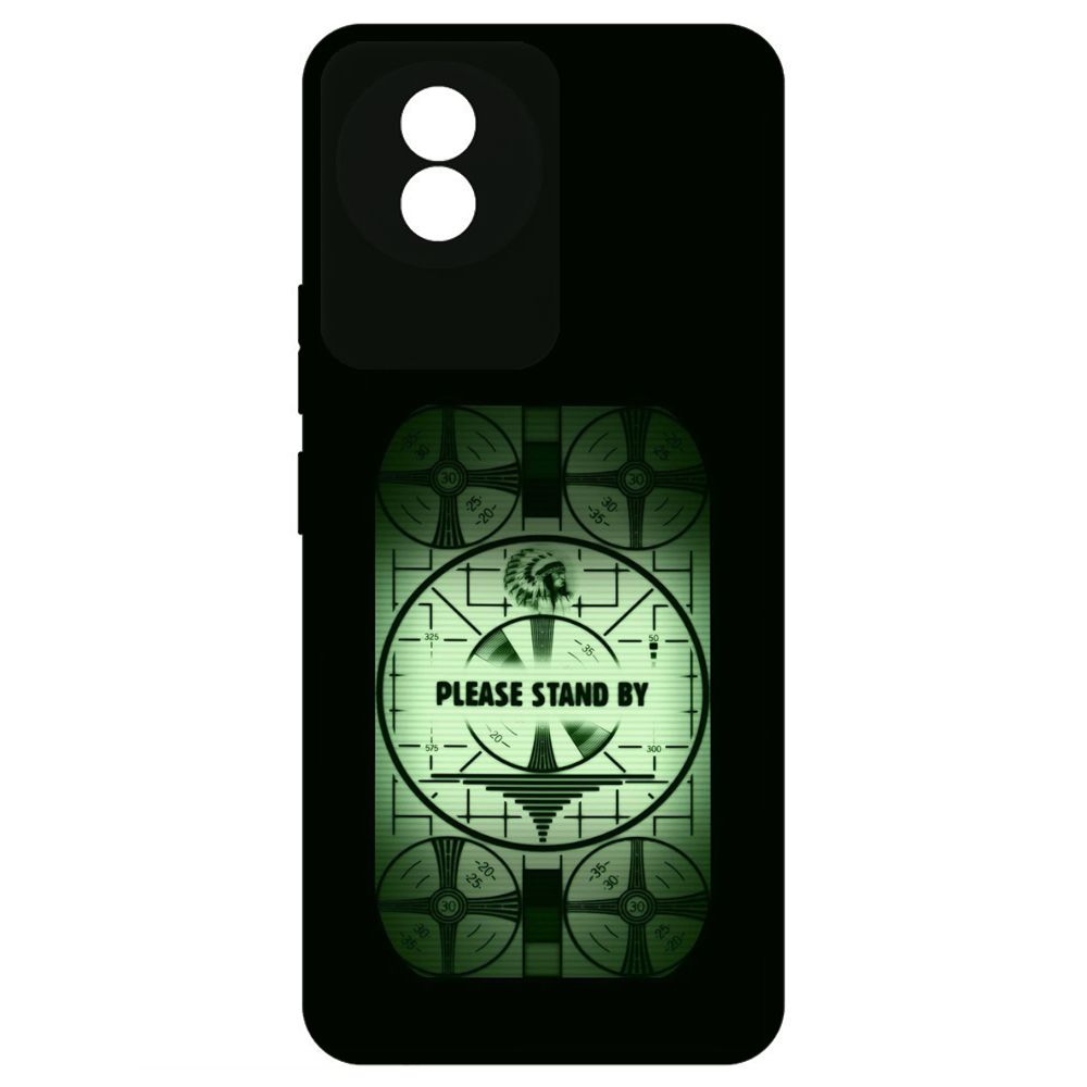 

Чехол-накладка Krutoff Soft Case Фоллаут (Fallout) - Пожалуйста, подождите для Vivo Y02