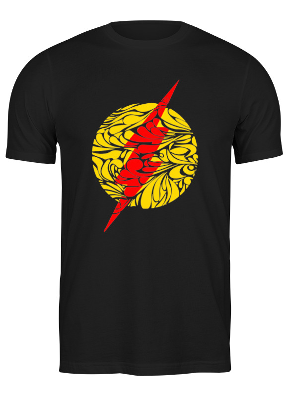 

Футболка женская Printio Flash (молния) черная S, Черный, Flash (молния)