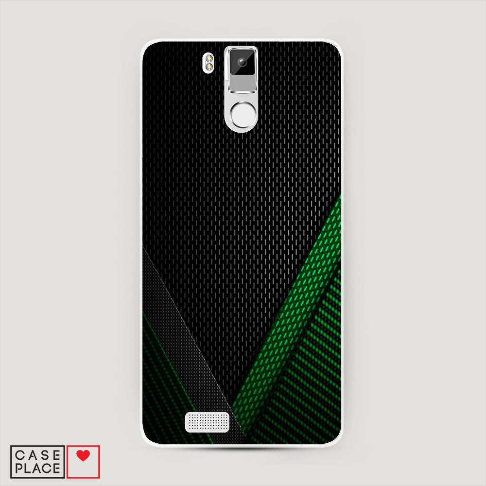 

Чехол Awog на Oukitel K6000 Pro / Оукитель K6000 Pro "Зеленый карбон", Черный;зеленый, 230150-3