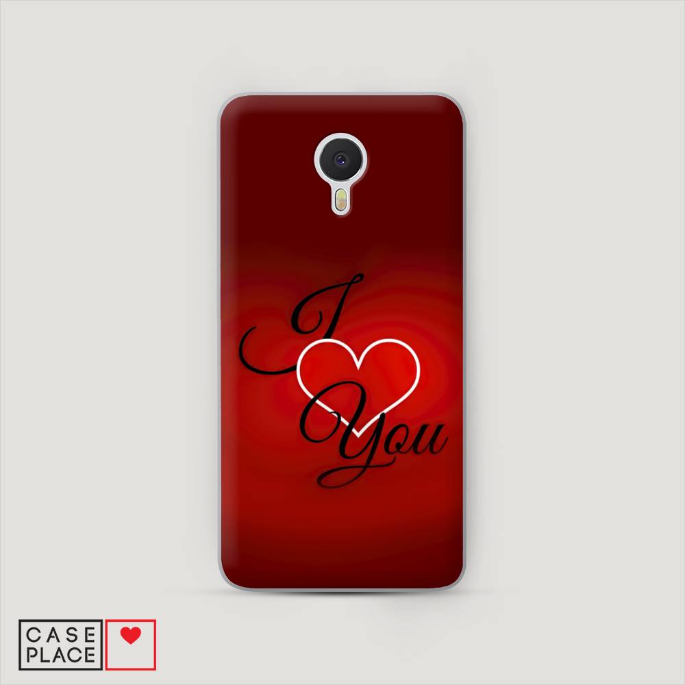 

Чехол Awog на Meizu M3 Note "I love you 3", Красный;черный, 70550-6