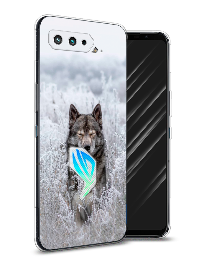 

Чехол Awog на Asus ROG Phone 5S "Волк в поле", Белый;черный, 44550-1