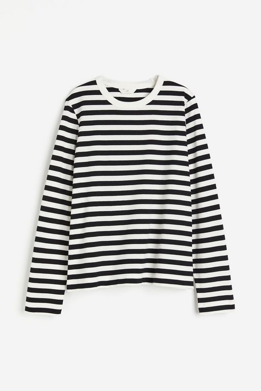 

Лонгслив женский H&M 1066903 белый 2XL, 1066903