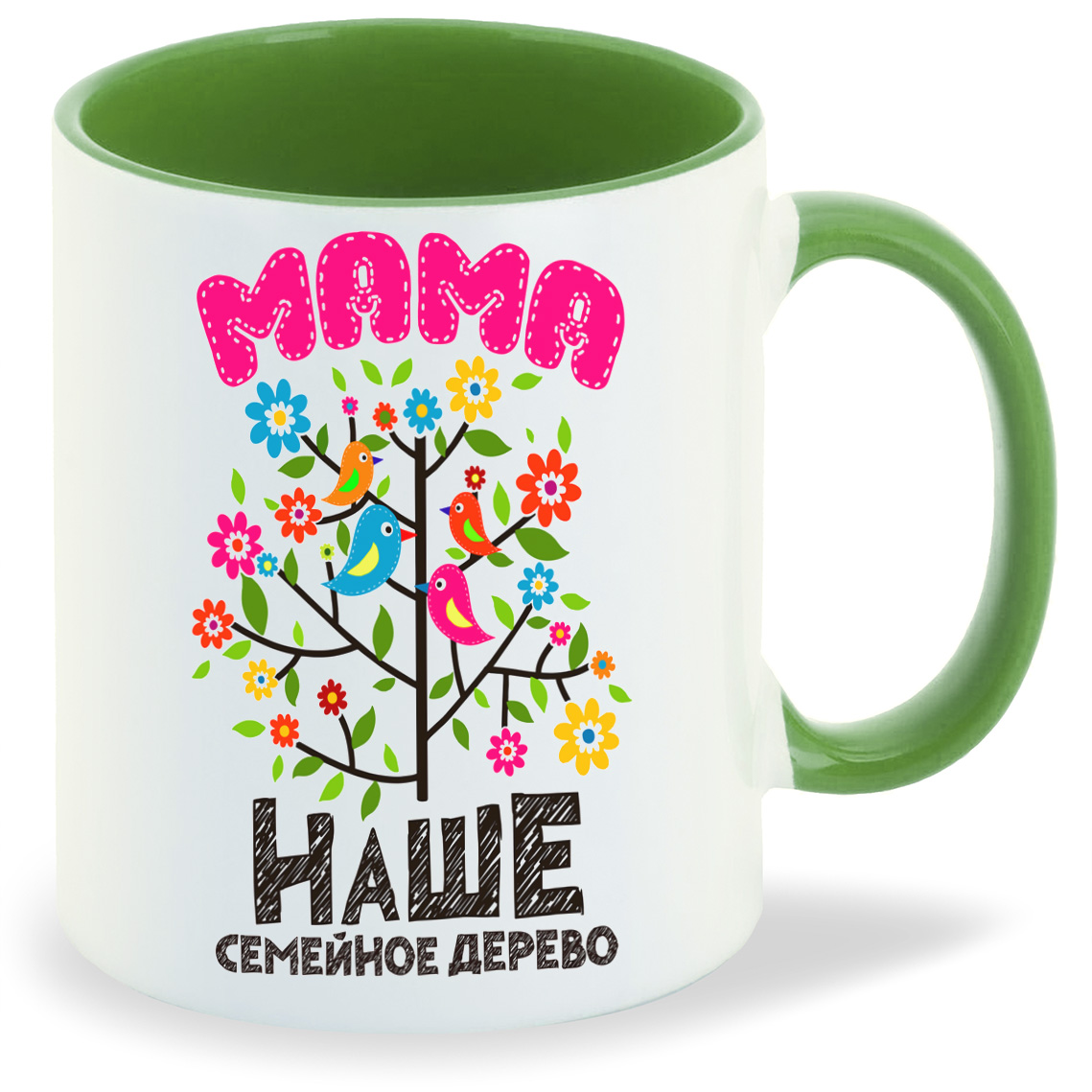 

Кружка CoolPodarok Прикол Семья Наше семейное дерево Мама, Прикол Семья Наше семейное дерево Мама