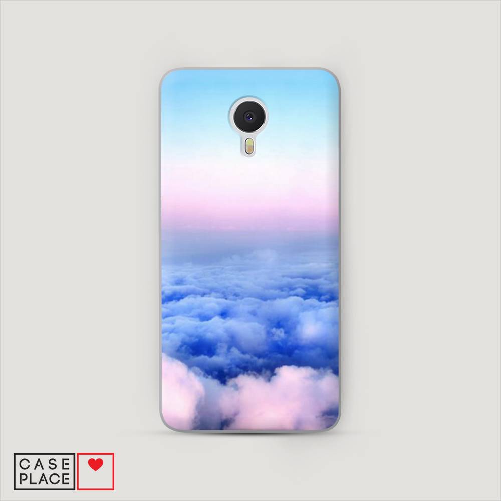 

Чехол Awog на Meizu M3 Note "Облака", Голубой;розовый, 70550-4