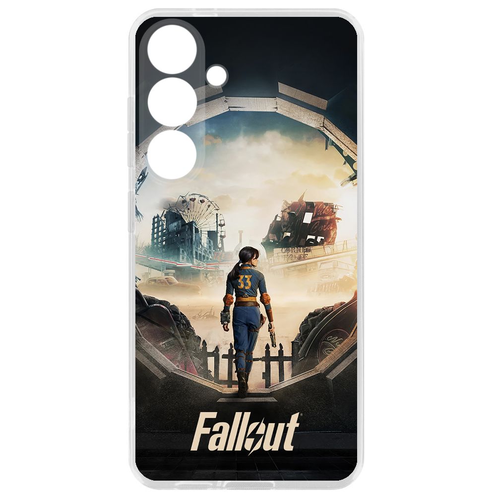 

Чехол-накладка Krutoff Clear Case Фоллаут (Fallout) - Убежище 33 для Samsung Galaxy S24+, Прозрачный
