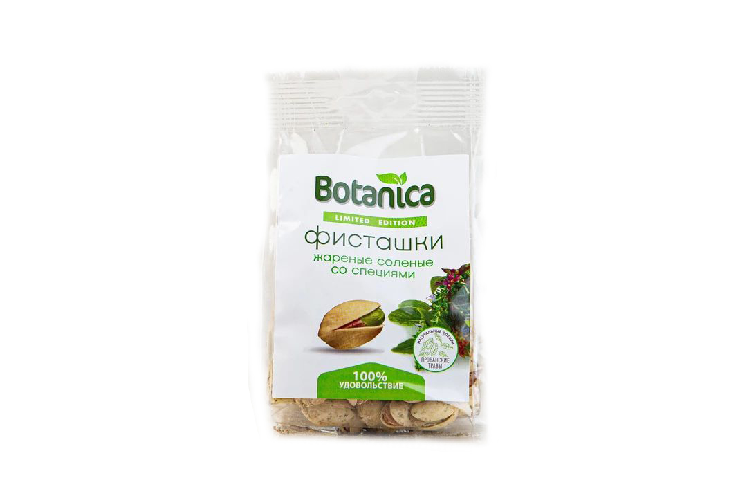 

Фисташки Botanica жареные неочищенные со специями 90 г