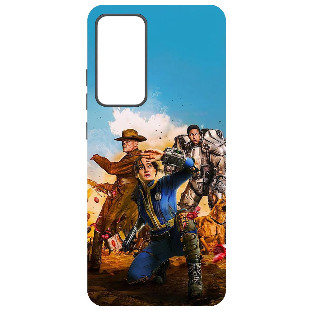 

Чехол-накладка Krutoff Soft Case Фоллаут (Fallout) - Люси, Гуль и Аарон для Xiaomi 12, Черный