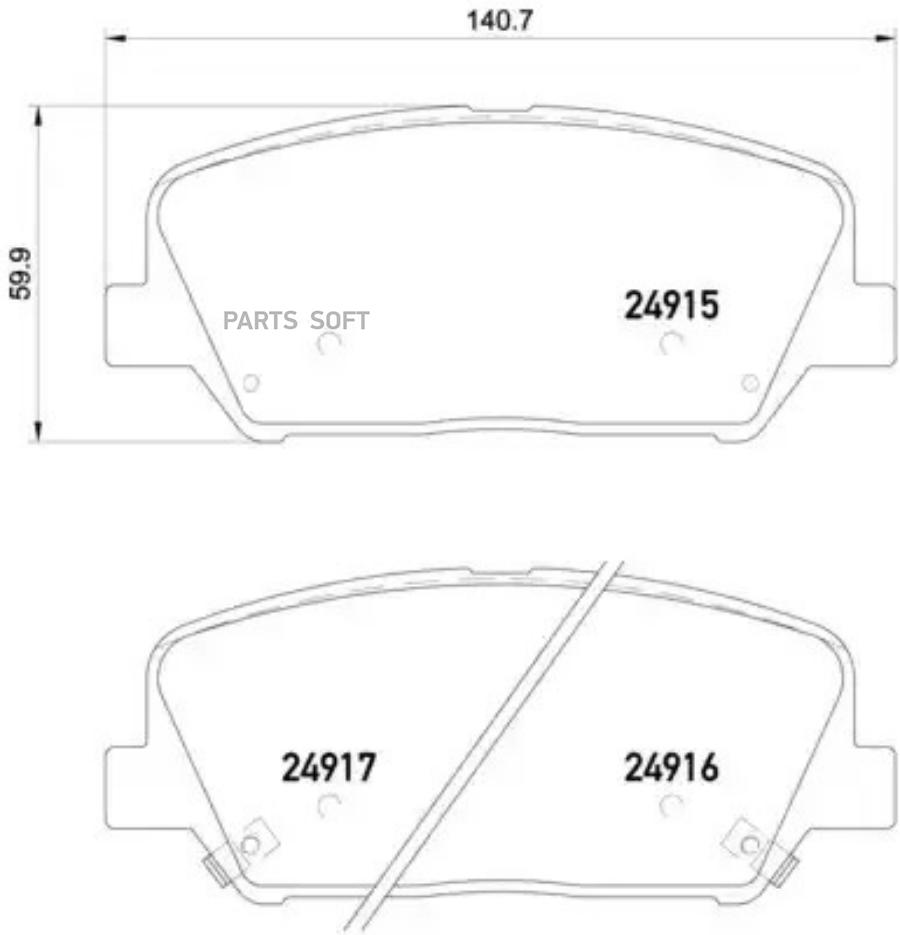 

Колодки тормозные дисковые HYUNDAI: VELOSTER 11-, i30 11-, i30 CW 12- \ KIA: CEED 12-, CEE