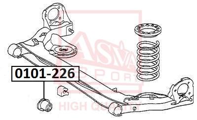 

С-б.зад.балки TOYOTA ALPHARD ANH10 2002-2008 ASVA 0101226