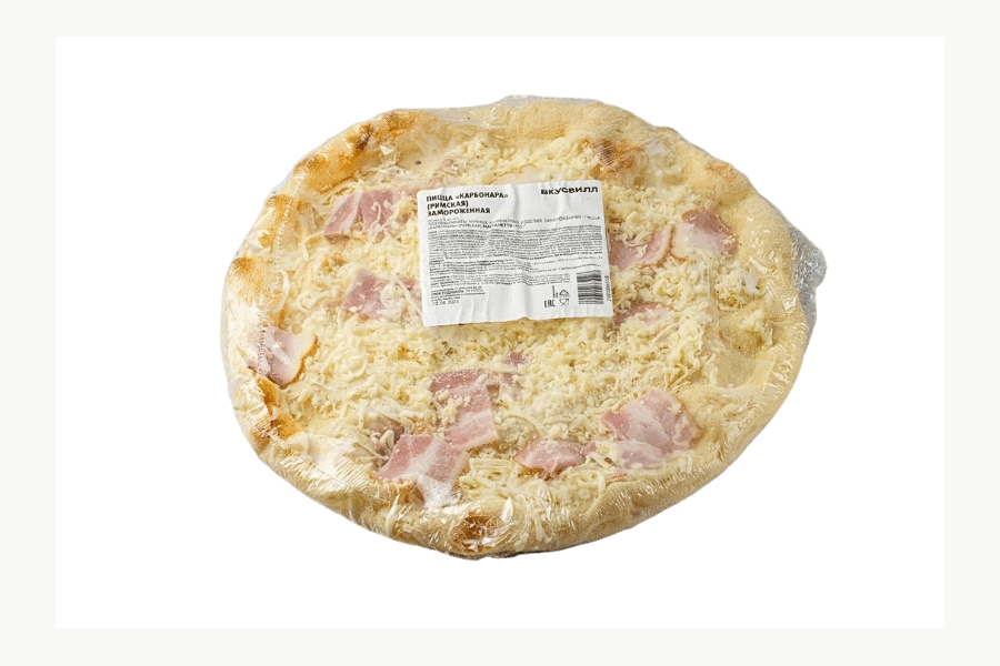 

Пицца ВкусВилл Карбонара Римская замороженная 430 г