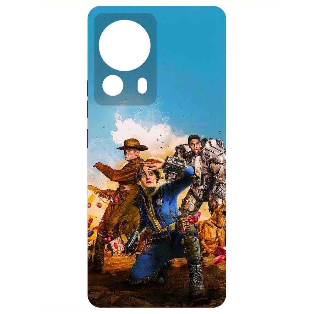 

Чехол-накладка Krutoff Soft Case Фоллаут (Fallout) - Люси, Гуль и Аарон для Xiaomi 13 Lite