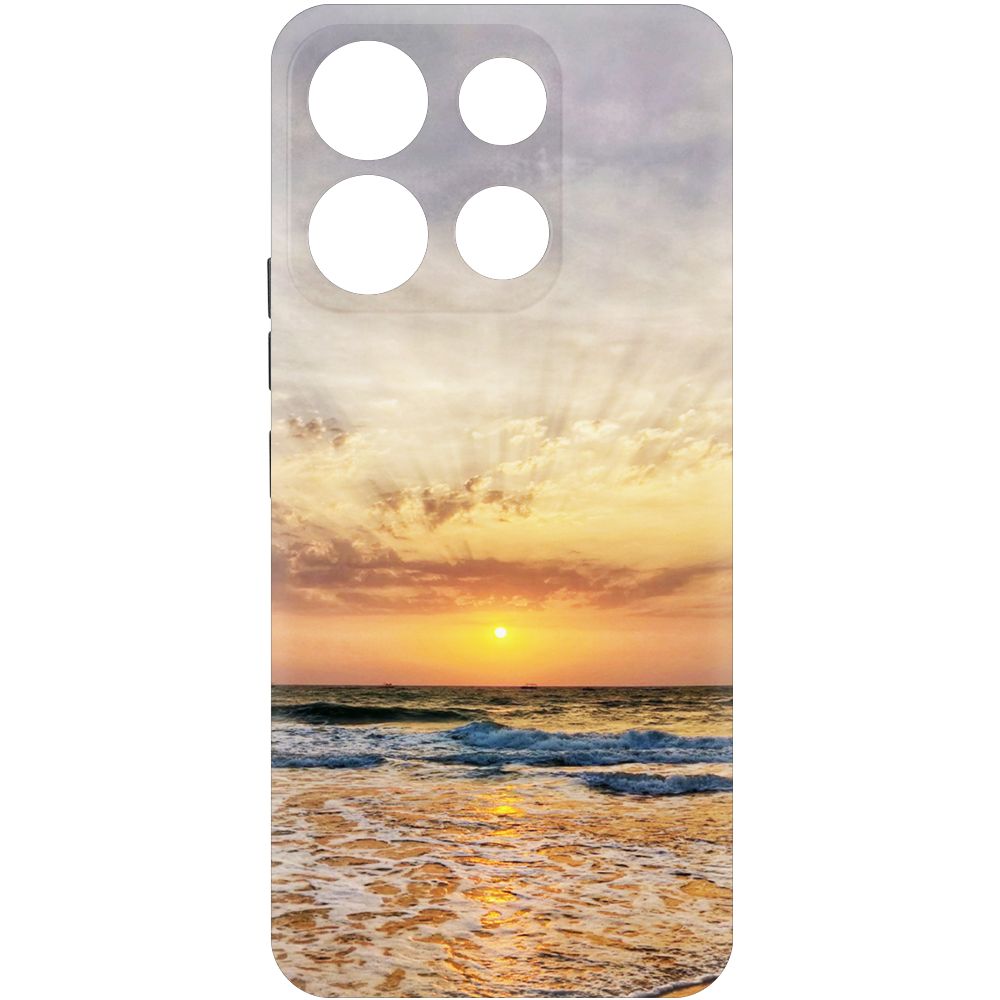 

Чехол-накладка Krutoff Soft Case Индия, Пляжи Гоа для ITEL A60s черный