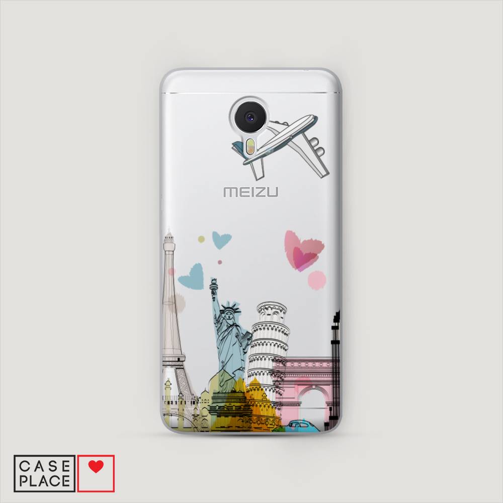 

Чехол Awog на Meizu M3 Note "Самолет путешествий", Желтый, 70550-10