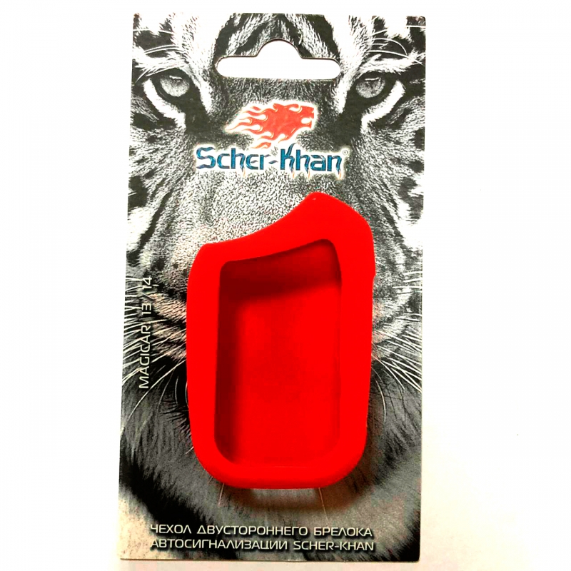 Чехол для автомобильного брелока Scher-Khan Magicar 13, 14 red