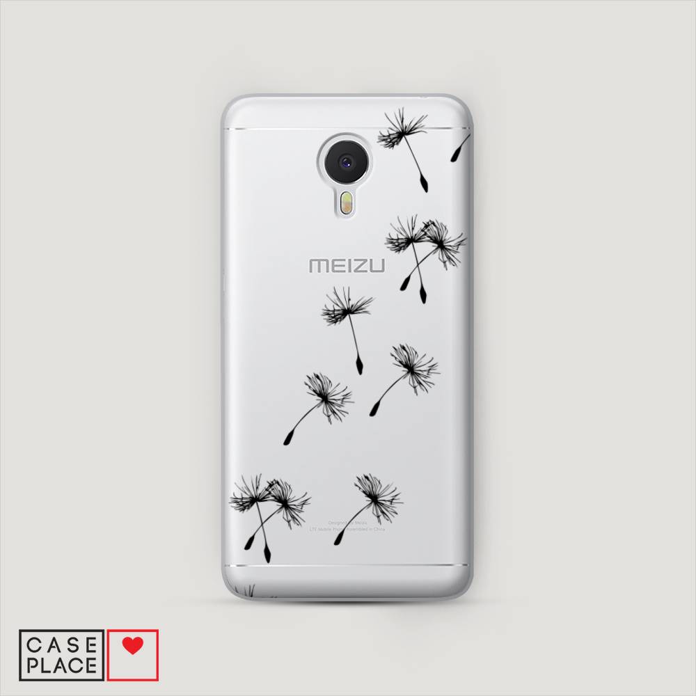 

Чехол Awog на Meizu M3 Note "Летящие одуванчики", Черный, 70550-8