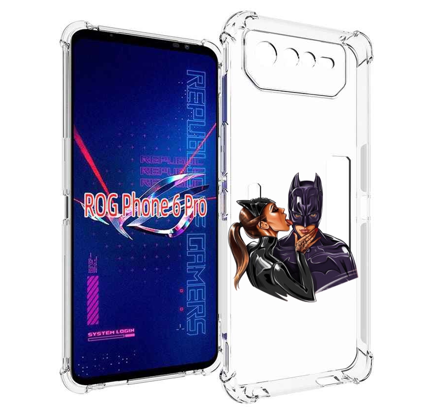 

Чехол MyPads Бэтман для Asus ROG Phone 6 Pro, Прозрачный, Tocco