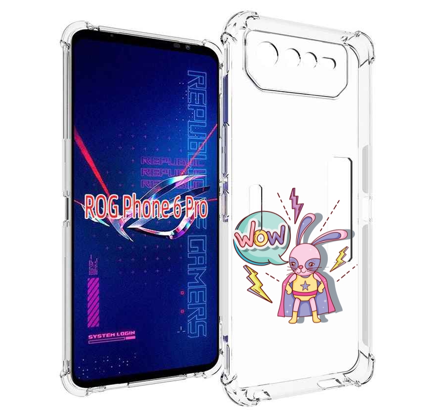

Чехол MyPads Вау для Asus ROG Phone 6 Pro, Прозрачный, Tocco