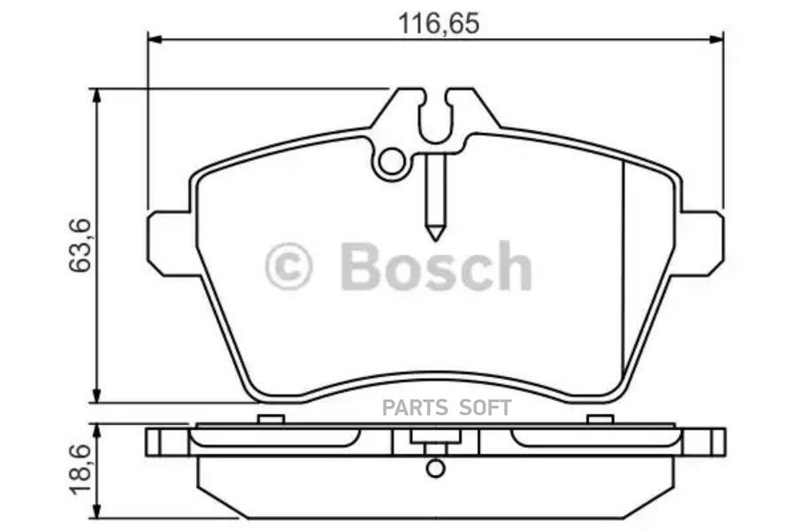 

Тормозные колодки Bosch передние дисковые Poremium 2 для Mercedes-Benz B-Class 986495273