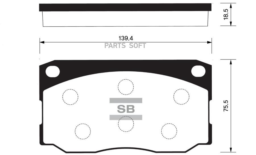 

Тормозные колодки Sangsin brake дисковые SP1080