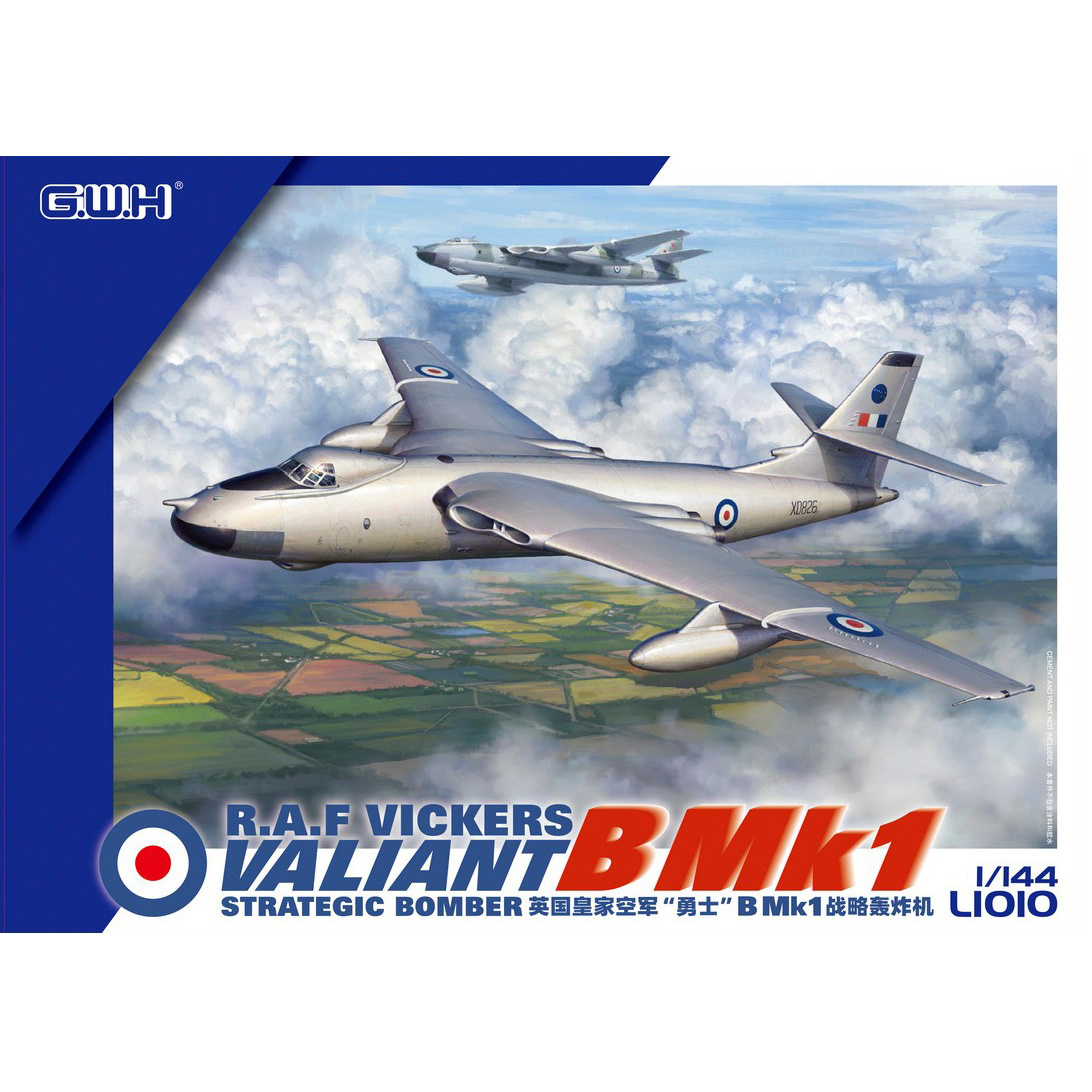 

Сборная модель Great Wall Hobby Реактивный бомбардировщик Vickers Valiant K,1 L1010