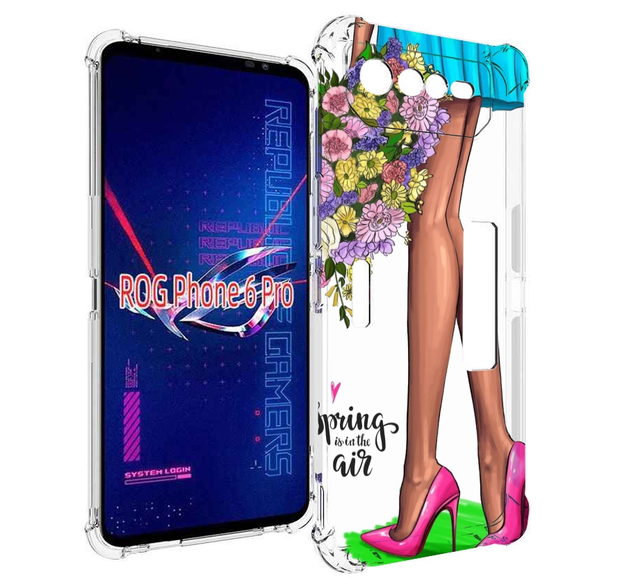 

Чехол MyPads Весна-в-воздухе женский для Asus ROG Phone 6 Pro, Прозрачный, Tocco