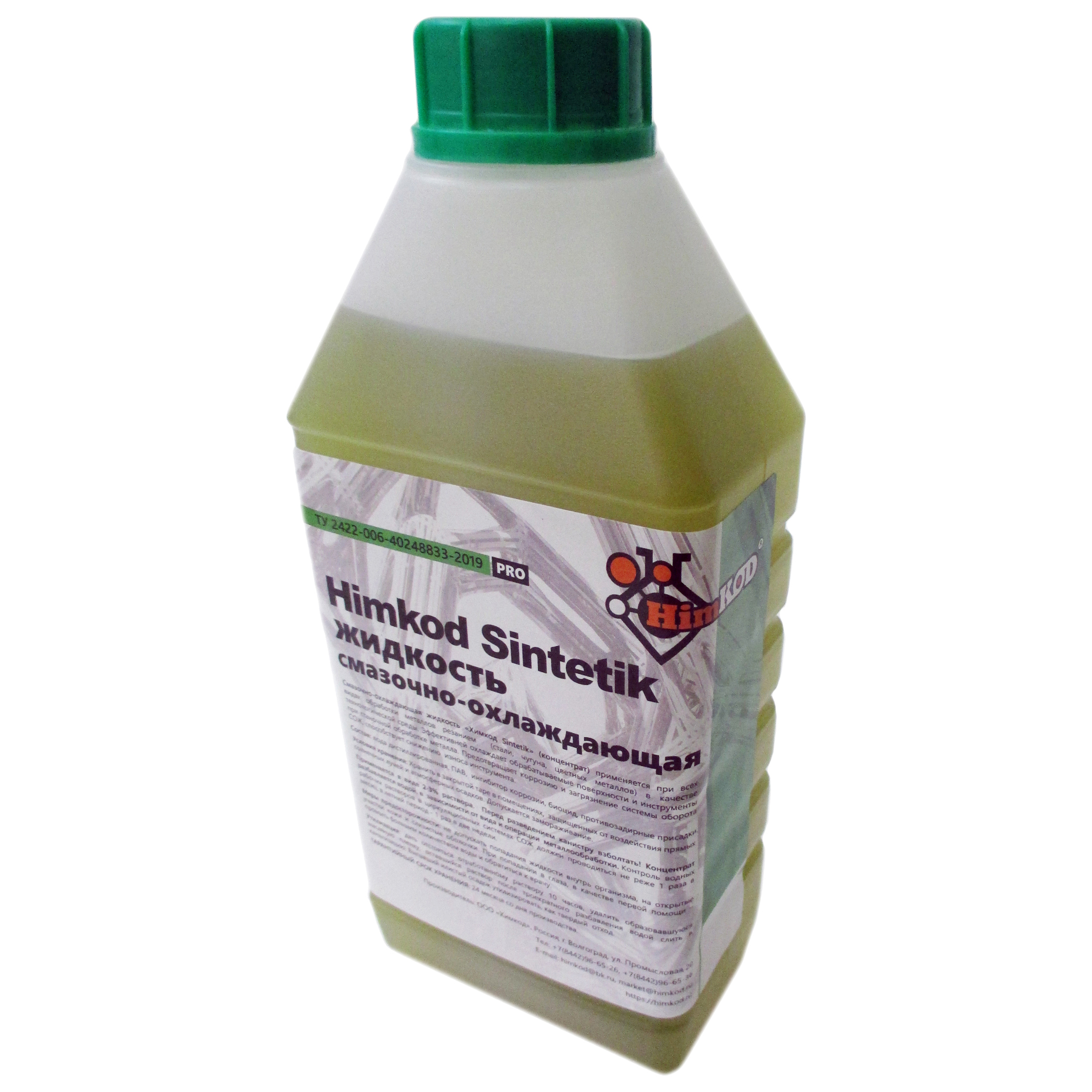 Himkod Смазочно-охлаждающая жидкость Sintetik 1 литр К-00001 смазочно охлаждающая жидкость gt oil