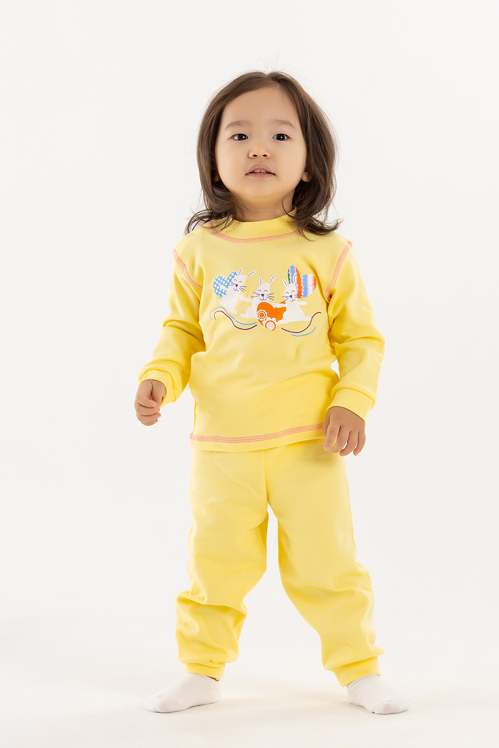 Пижама детская Жёлтый кот  хлопковая 602и жёлтый-92