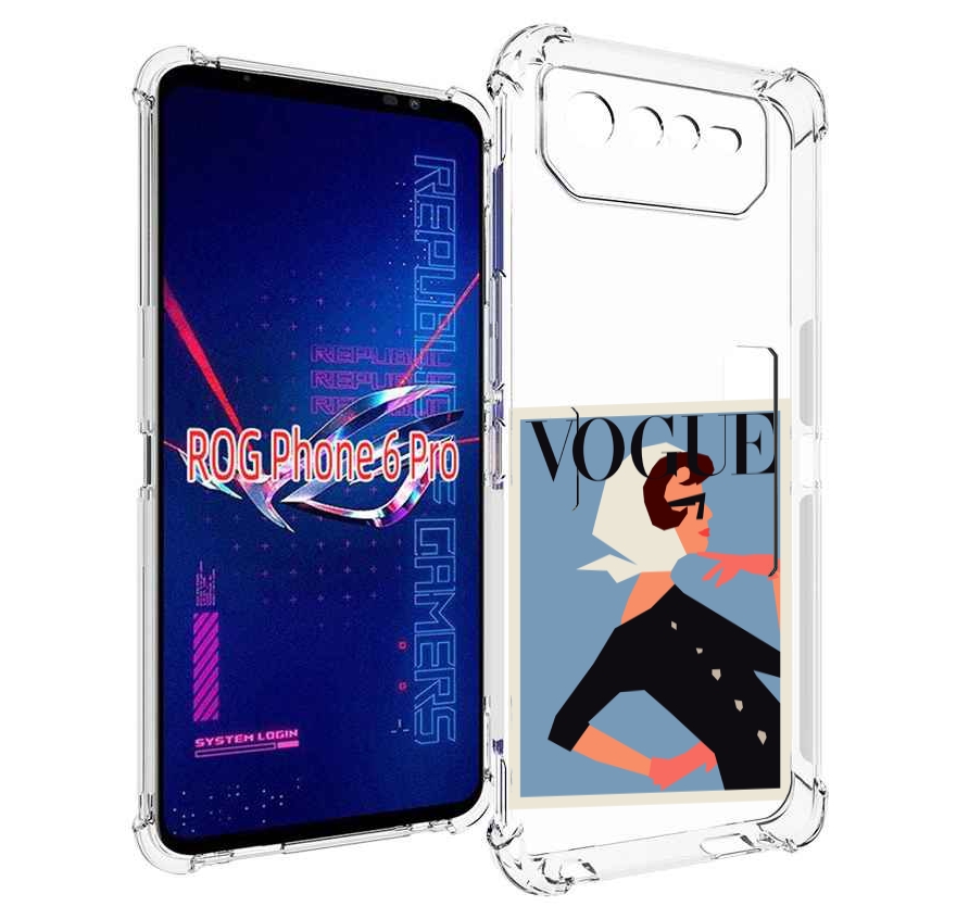

Чехол MyPads Вогуе картинка для Asus ROG Phone 6 Pro, Прозрачный, Tocco