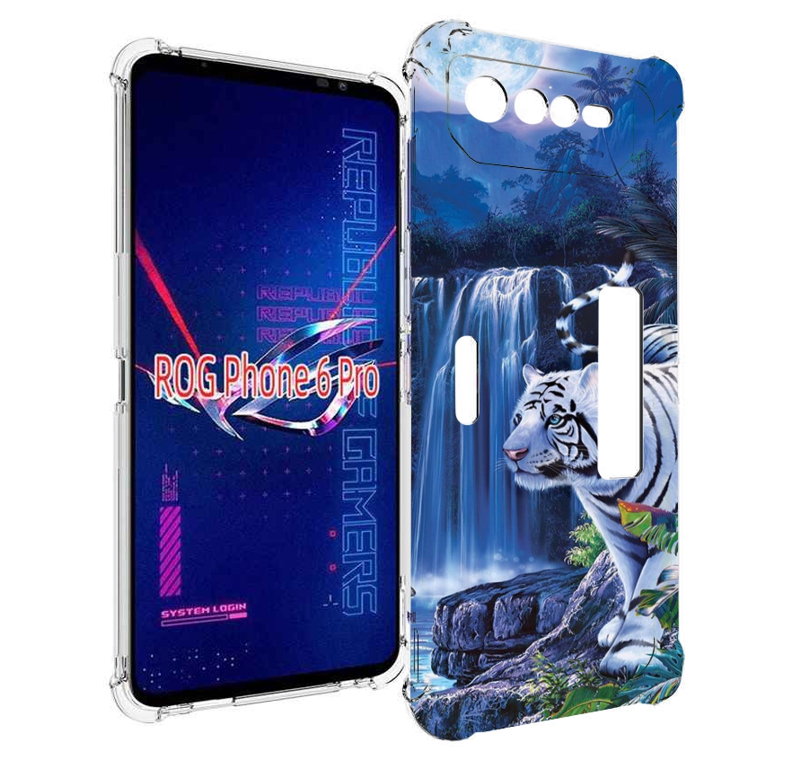 

Чехол MyPads Водопад для Asus ROG Phone 6 Pro, Прозрачный, Tocco