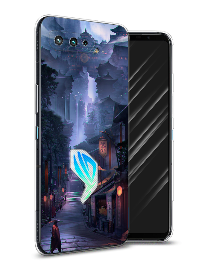 

Чехол Awog на Asus ROG Phone 5S "Одинокий самурай", Синий;черный;коричневый, 44550-10