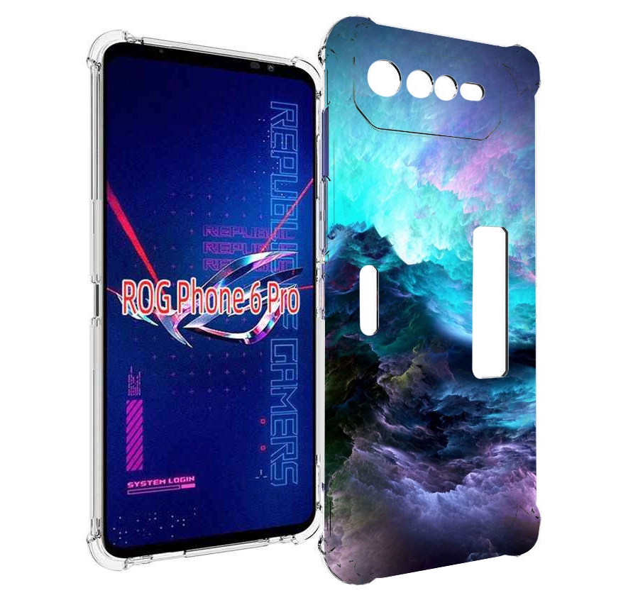 

Чехол MyPads Волна для Asus ROG Phone 6 Pro, Прозрачный, Tocco
