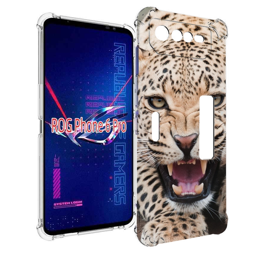 

Чехол MyPads Гепард-красивый мужской для Asus ROG Phone 6 Pro, Прозрачный, Tocco