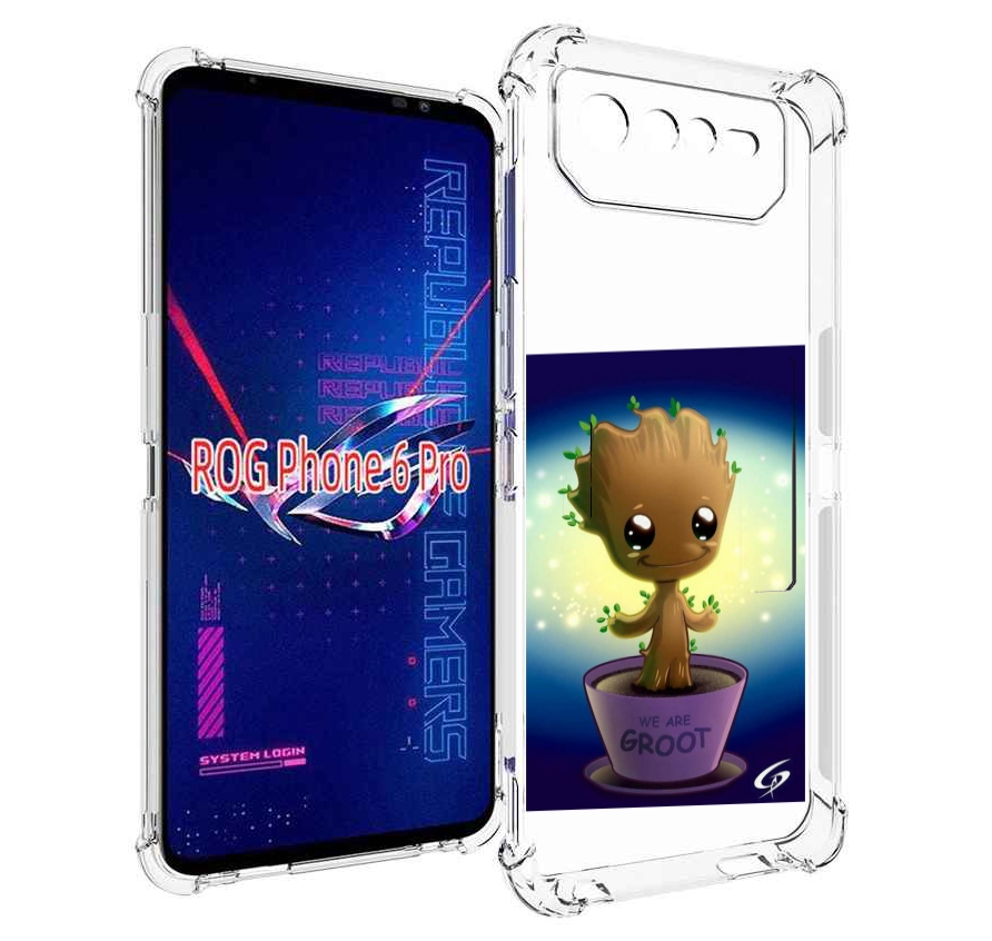 

Чехол MyPads Грут для Asus ROG Phone 6 Pro, Прозрачный, Tocco