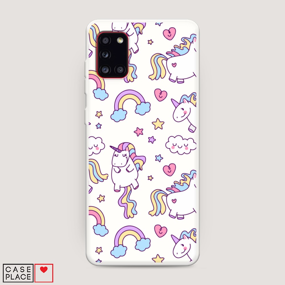 

Матовый силиконовый чехол "Sweet unicorns dreams" на Samsung Galaxy A31, Sweet unicorns dreams